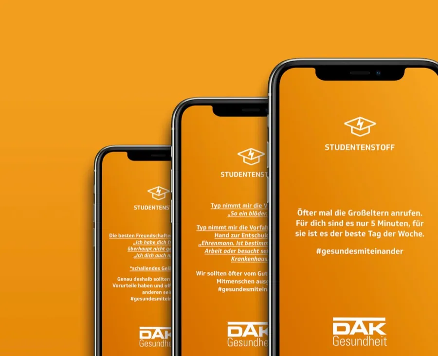 In schwierigen Zeiten menschlich bleiben – Image-Kampagne für DAK-Gesundheit