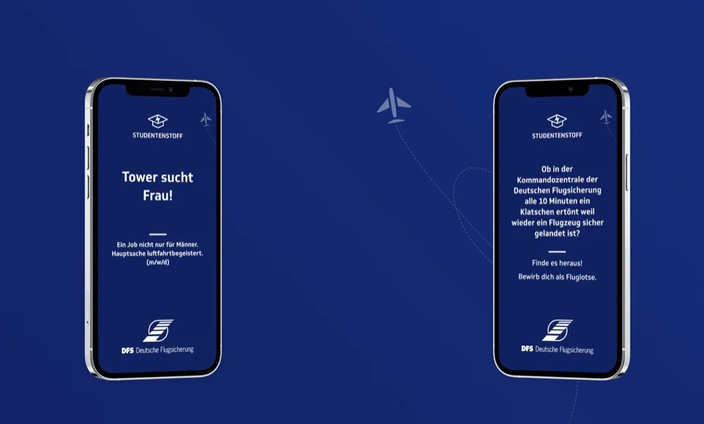 Recruiting-Kampagne mit der Deutschen Flugsicherung