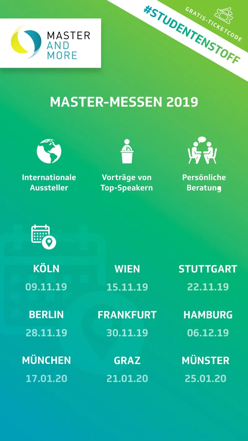 Master and More: Motiv 3 der Awareness-Kampagne auf Studentenstoff