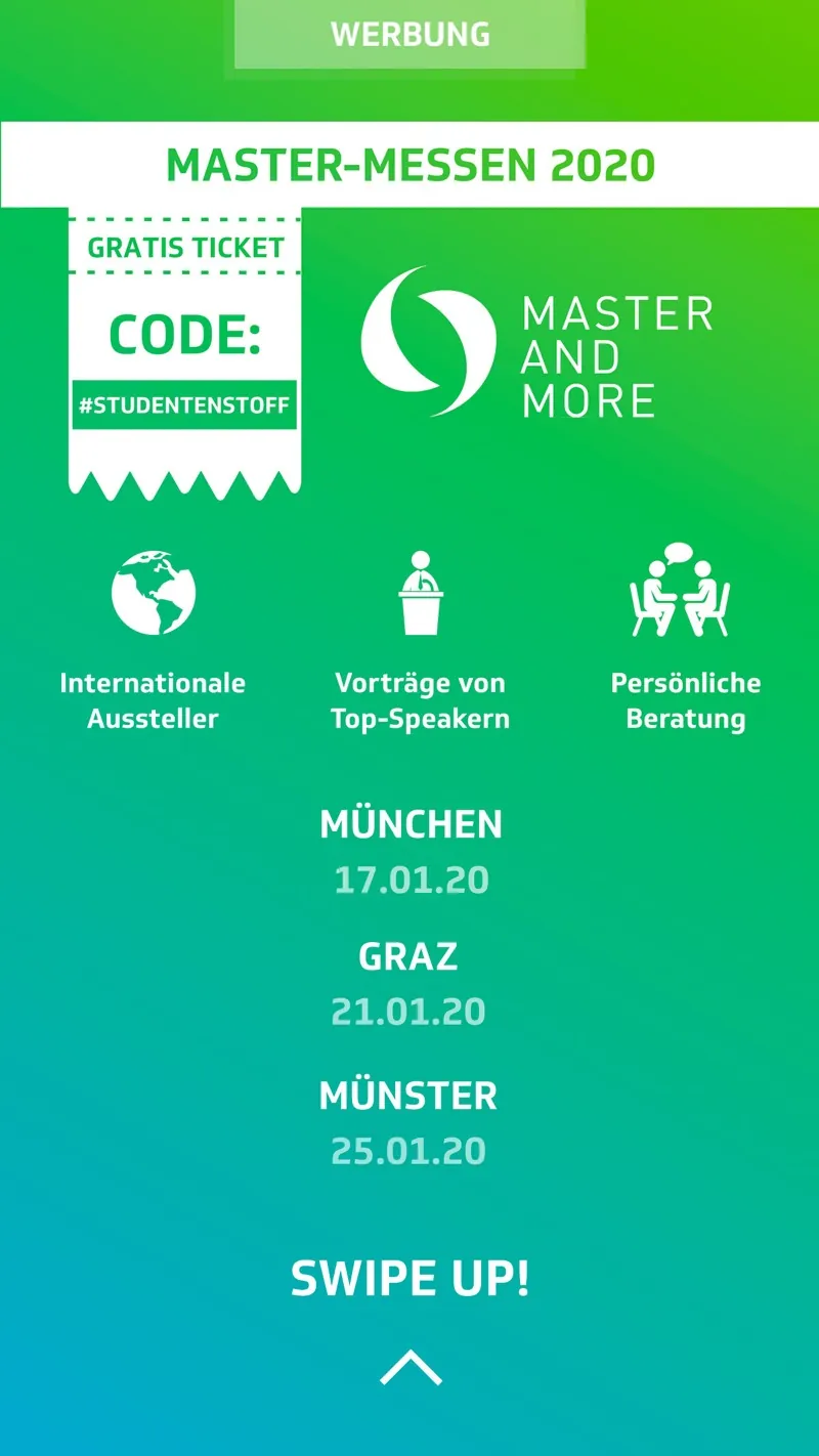 Master and More: Motiv 5 der Awareness-Kampagne auf Studentenstoff