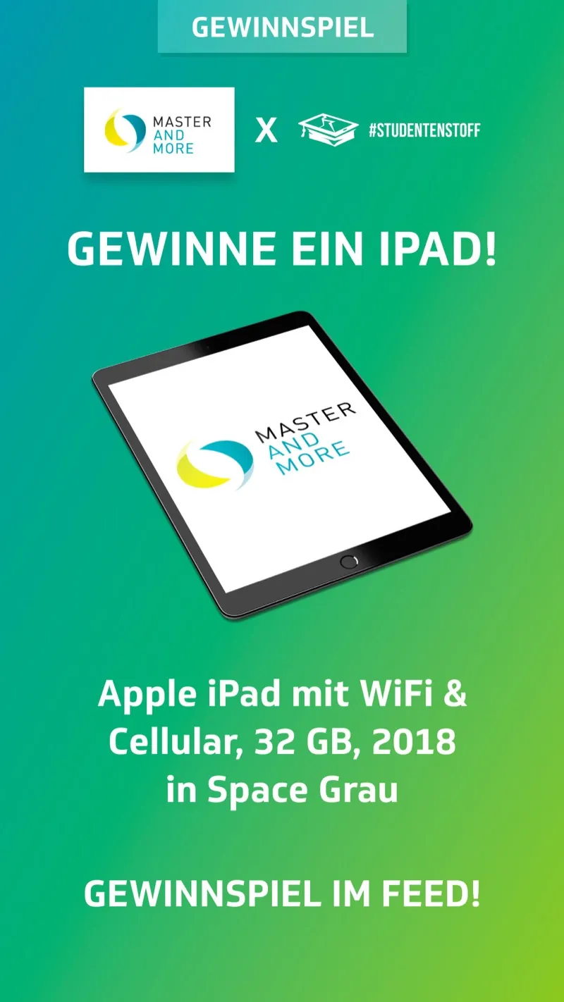 Master and More: Motiv 2 der Awareness-Kampagne auf Studentenstoff