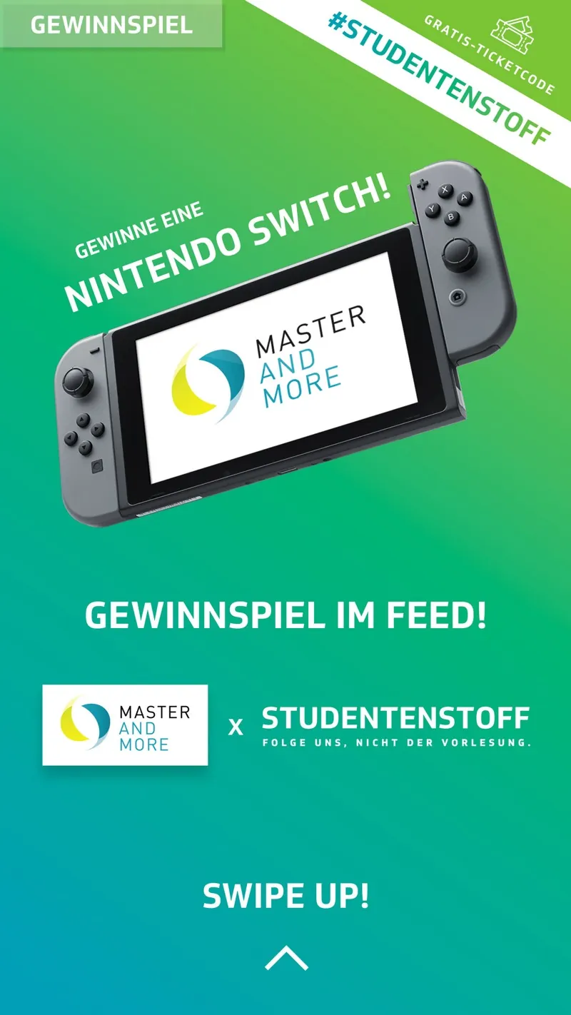 Master and More: Motiv 4 der Awareness-Kampagne auf Studentenstoff