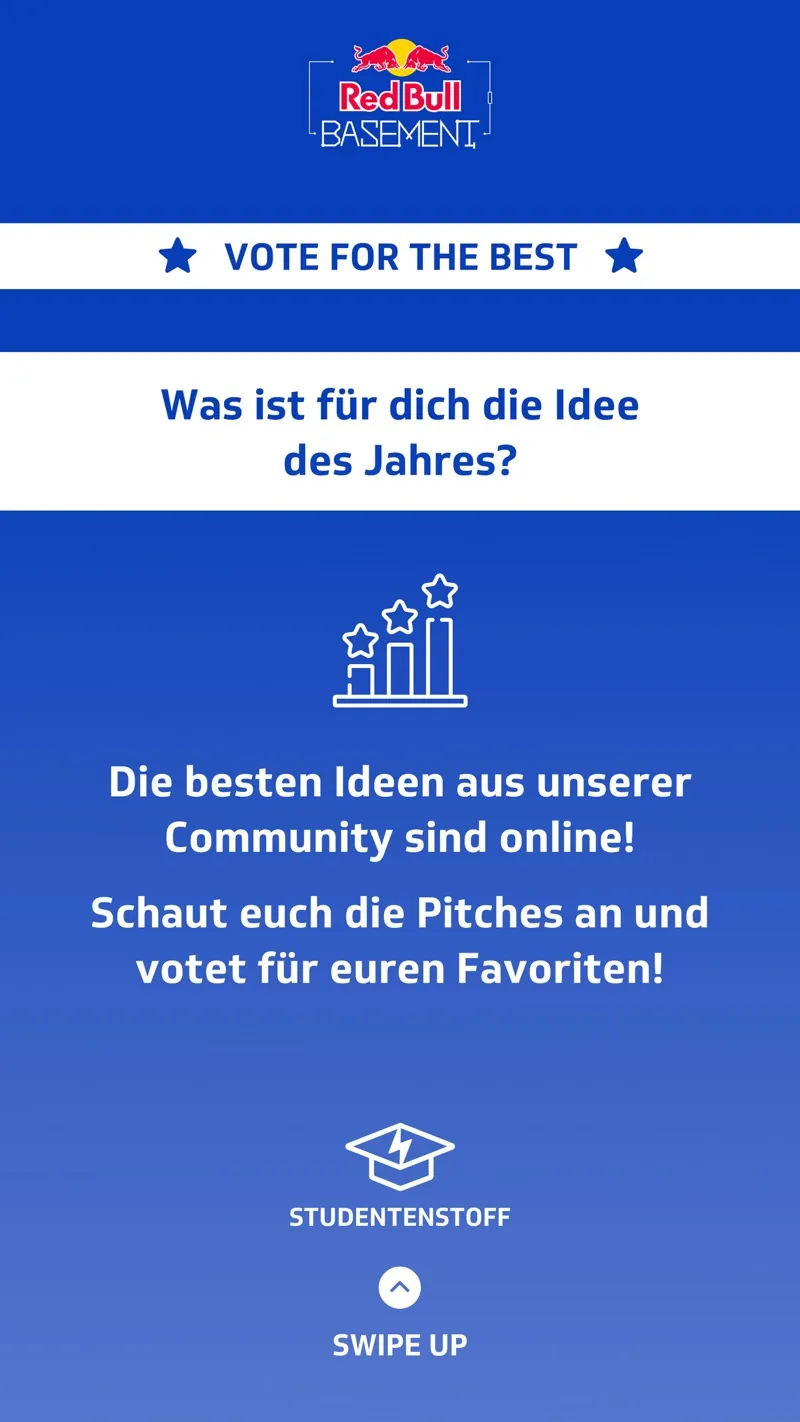 Red Bull: Motiv 3 der Awareness-Kampagne auf Studentenstoff