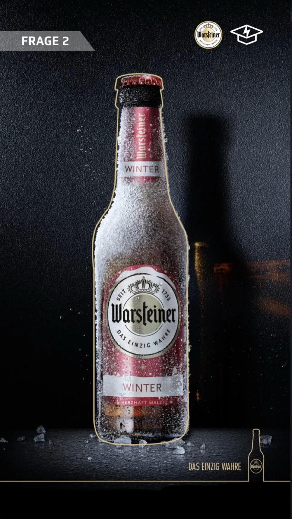 Warsteiner: Motiv 7 der Awareness-Kampagne auf Studentenstoff