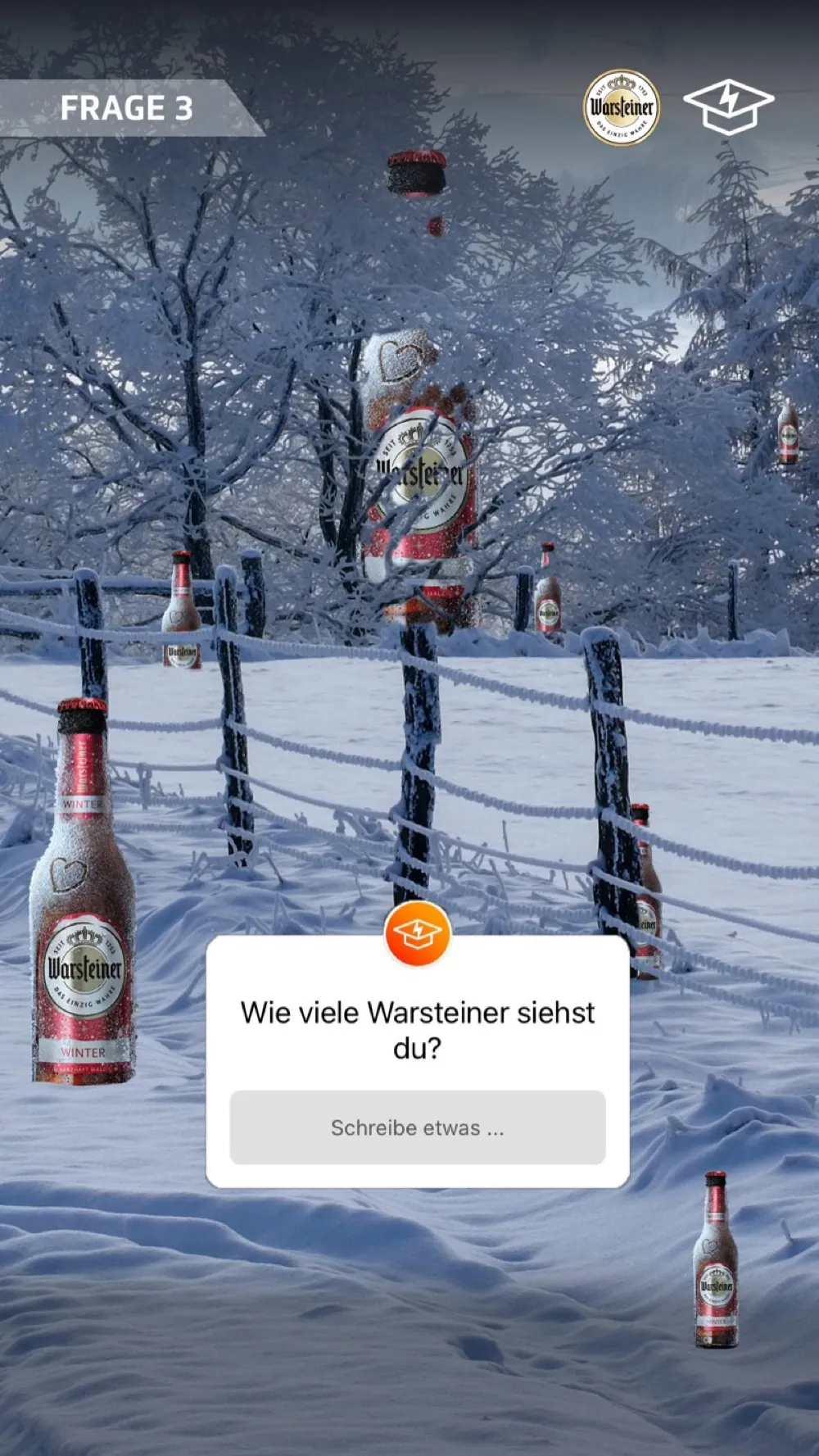 Warsteiner: Motiv 5 der Awareness-Kampagne auf Studentenstoff
