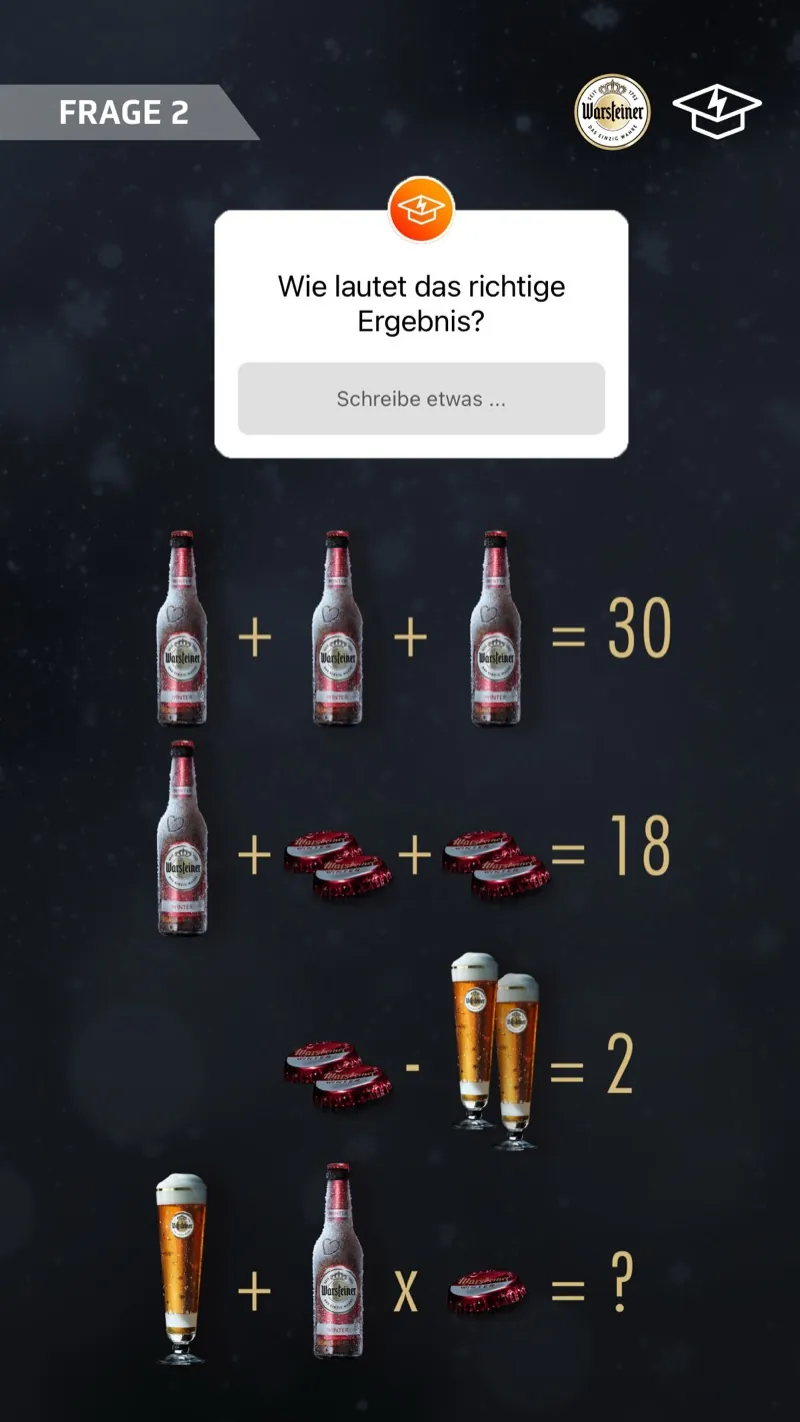 Warsteiner: Motiv 4 der Awareness-Kampagne auf Studentenstoff