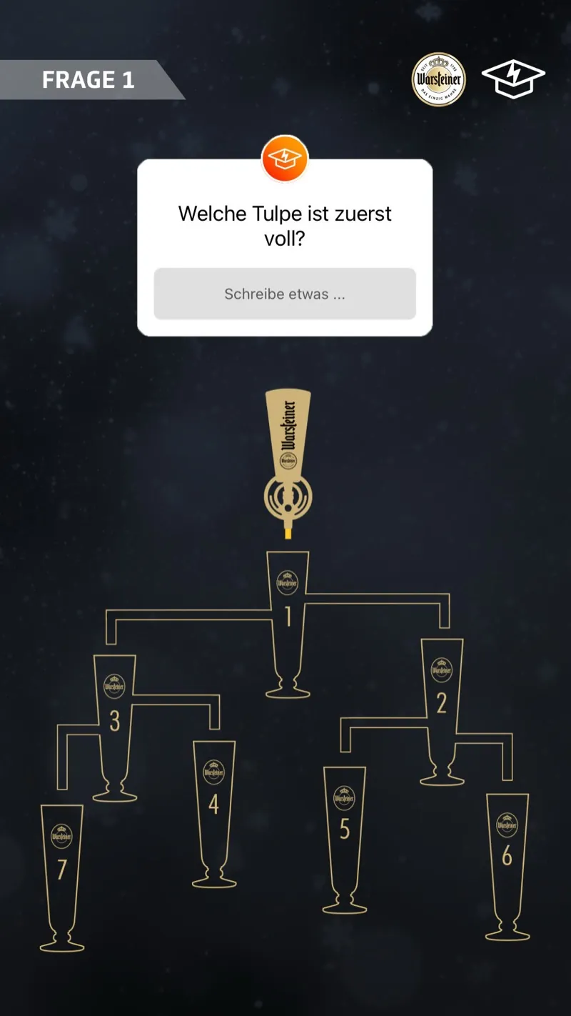 Warsteiner: Motiv 3 der Awareness-Kampagne auf Studentenstoff